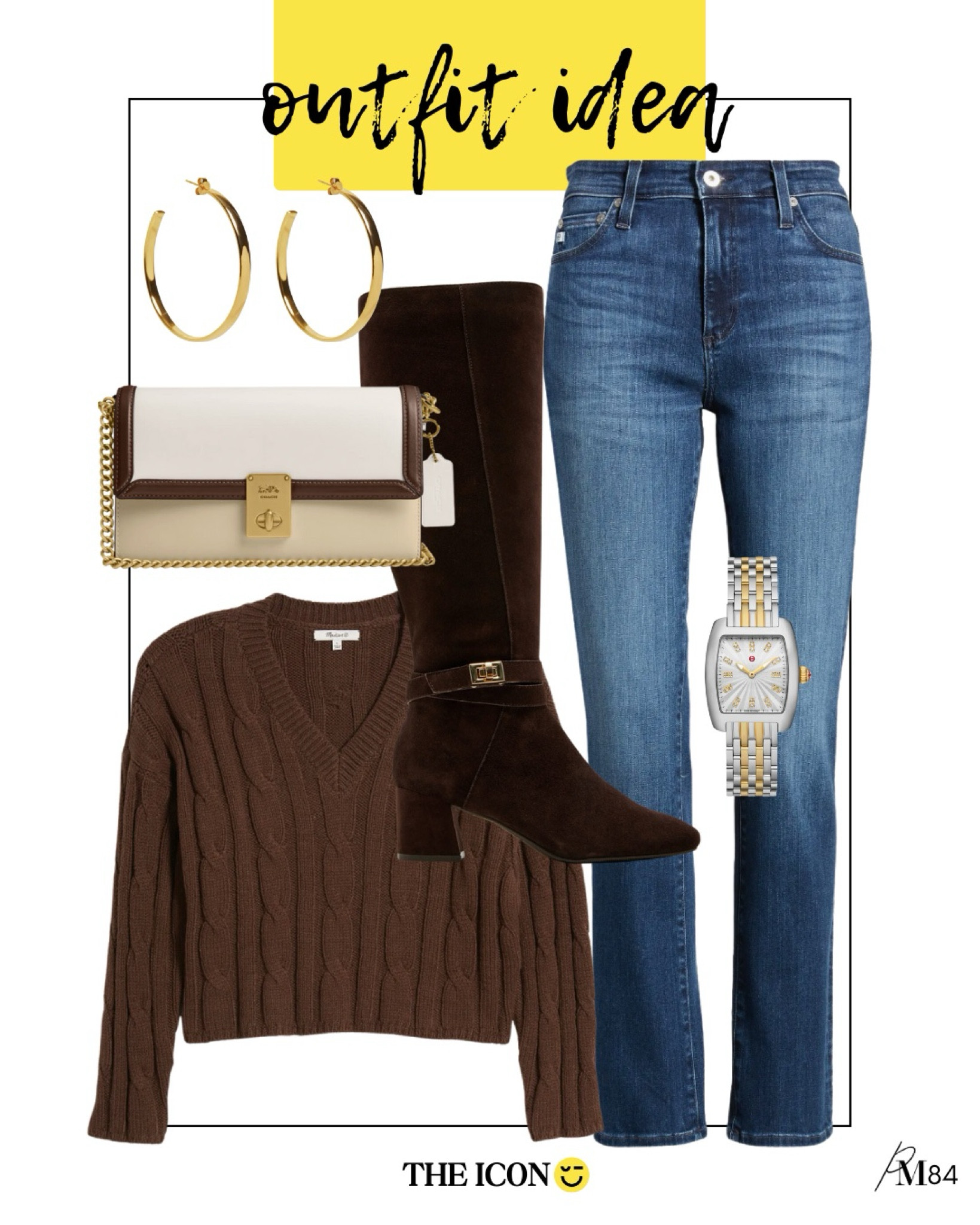 Nsale casual fall outfit idea with a cropped sweater and jeans! 

#LTKFindsUnder100 #LTKStyleTip #LTKxNSale