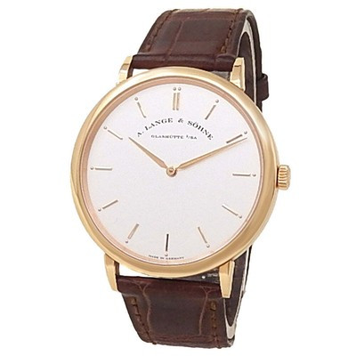 A. Lange & Söhne Saxonia Thin 18k Rose Gold Manual Silver Men's Watch 211.032  | eBay | eBay US