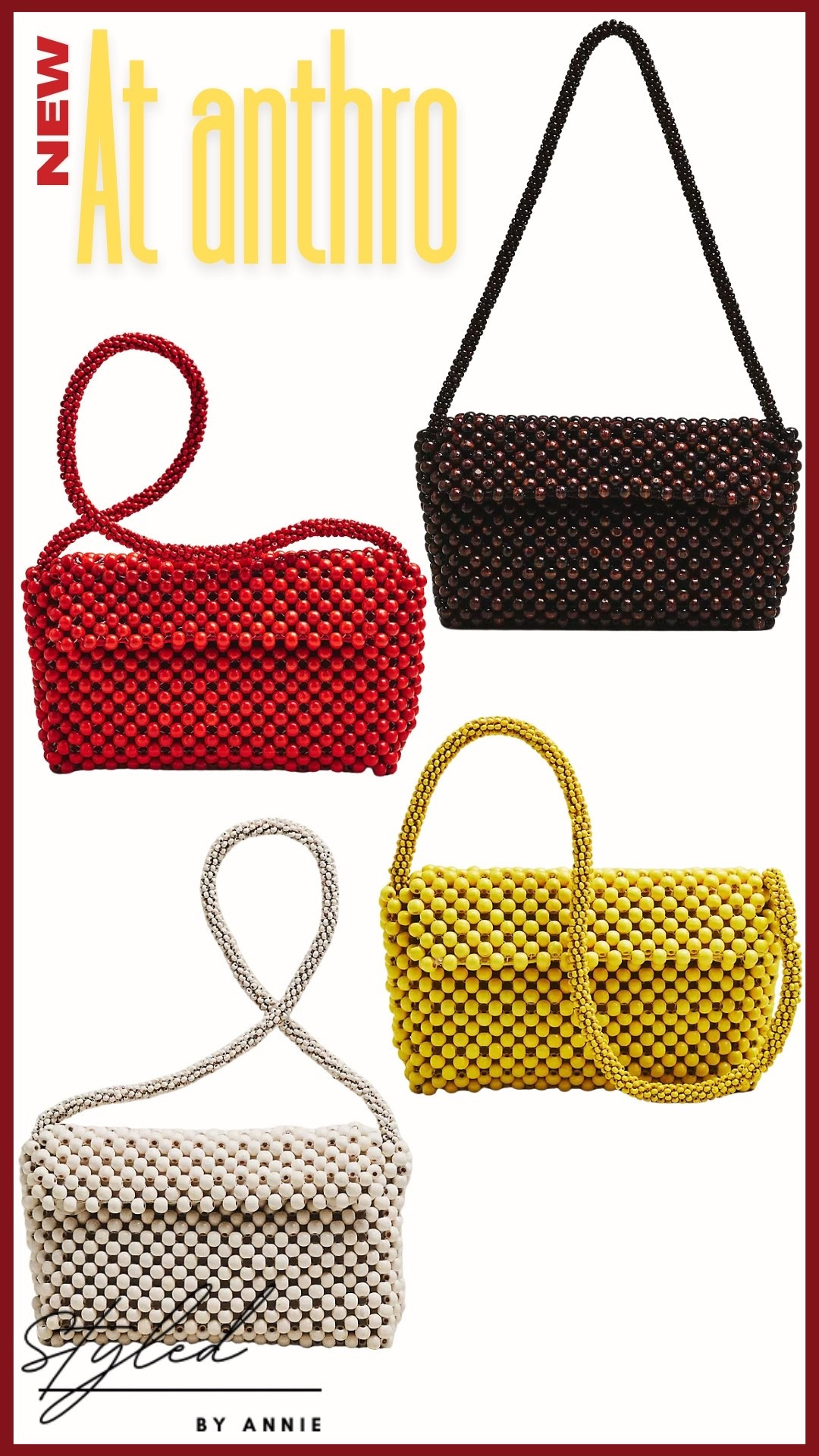 New at Anthropologie❤️

The iconic Fiona beaded bag in new patterns and colors!!

#beadedbag #fionabag #anthropologie #girldinner #summerbag 

#LTKU #LTKSeasonal #LTKTravel