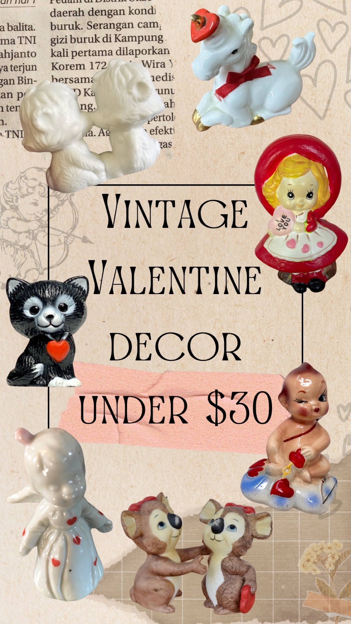 Vintage Valentine’s Day decor! These unique pieces will delight you for years to come. The cutest statement pieces for under $30! 

#LTKSeasonal #LTKHome