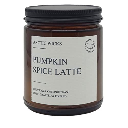 Arctic Wicks Pumpkin Spice Latte Candles | Handcrafted Natural Coconut & Beeswax Collection 7.2oz... | Amazon (US)