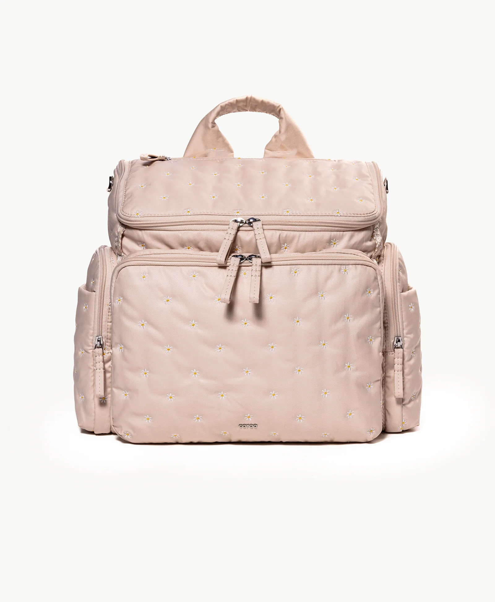 Baby Bag Largein Quartz Embroidered Organic Cotton | Caraa