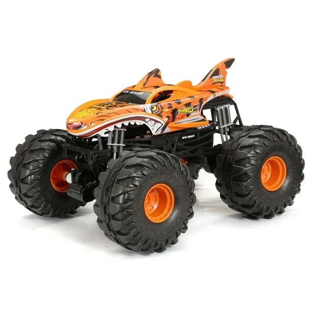 New Bright 1:6 RC Monster Truck Remote Control 4x4 Hot Wheels Tiger Shark - Walmart.com | Walmart (US)