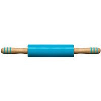 Non Stick Zing Red Silicone Rolling Pin, Heat Resistant Rolling Pin, Durable Wooden Pin For KItchen | Debenhams UK