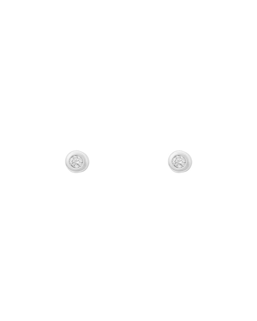 PETITE DIAMOND STUDS (STERLING SILVER) | Kirstin Ash