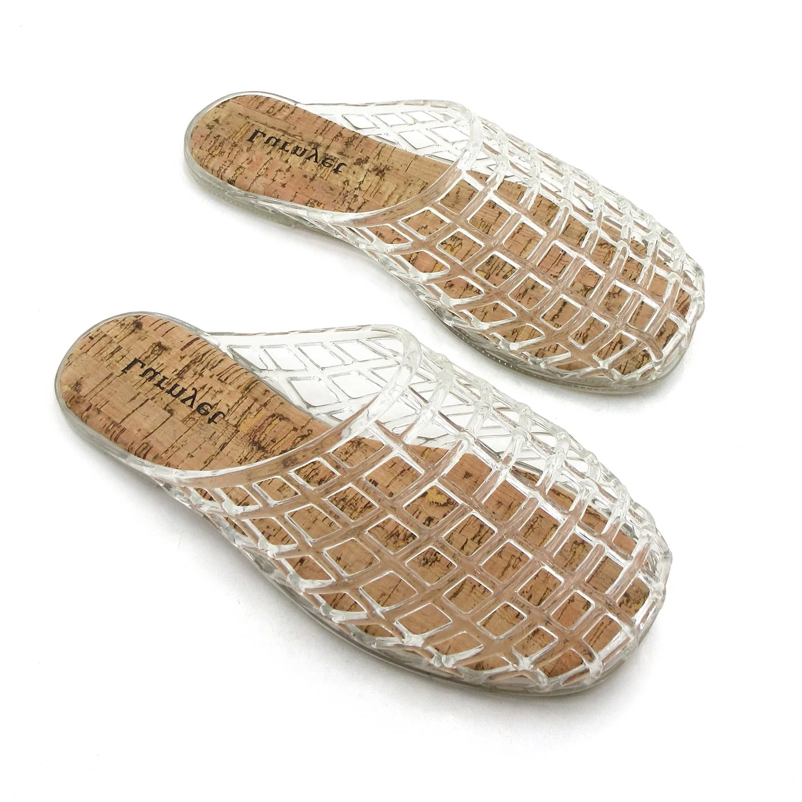 GJPBGK Women’s Comfortable Slip-On Jelly Sandals Breathable Mesh Flat Slippers Summer Closed-To... | Walmart (US)