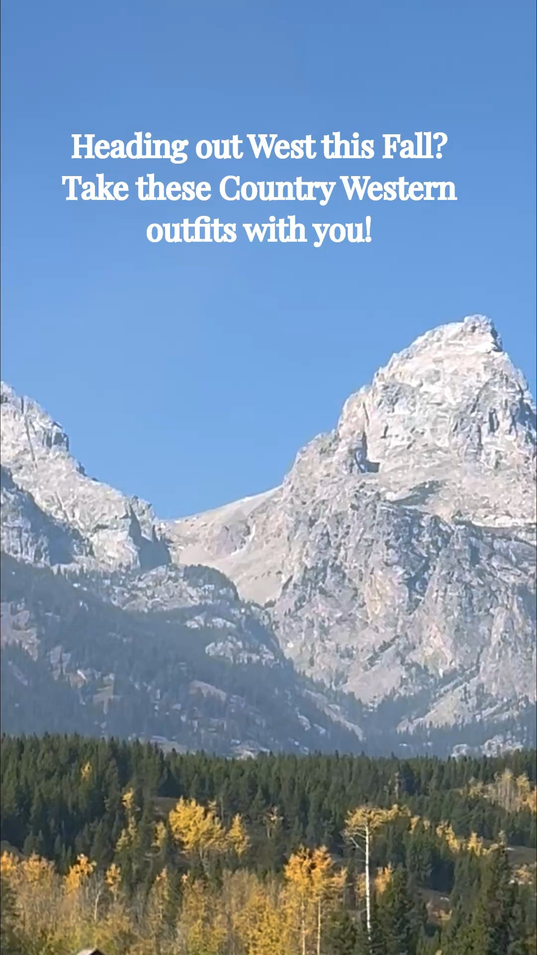 Heading out West this Fall? Take these Country Western outfits with you!


#LTKSeasonal #LTKOver40 #LTKTravel #LTKgrwm #LTKootd #LTKMidsize #LTKWorkwear #LTKU #LTKvlog