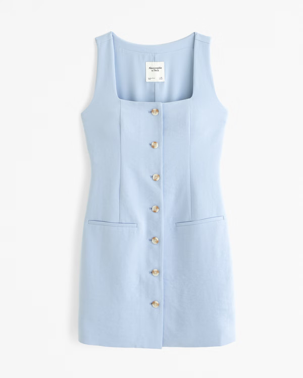Women's The A&F Mara Squareneck Vest Mini Dress | Women's New Arrivals | Abercrombie.com | Abercrombie & Fitch (US)