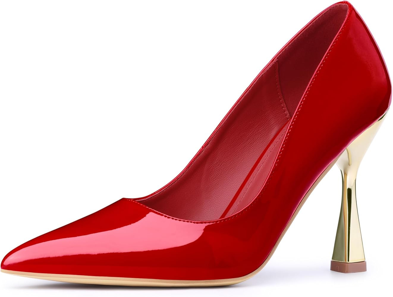 Allegra K Women's Pointed Toe Stiletto Heels Dress Pumps | Amazon (US)