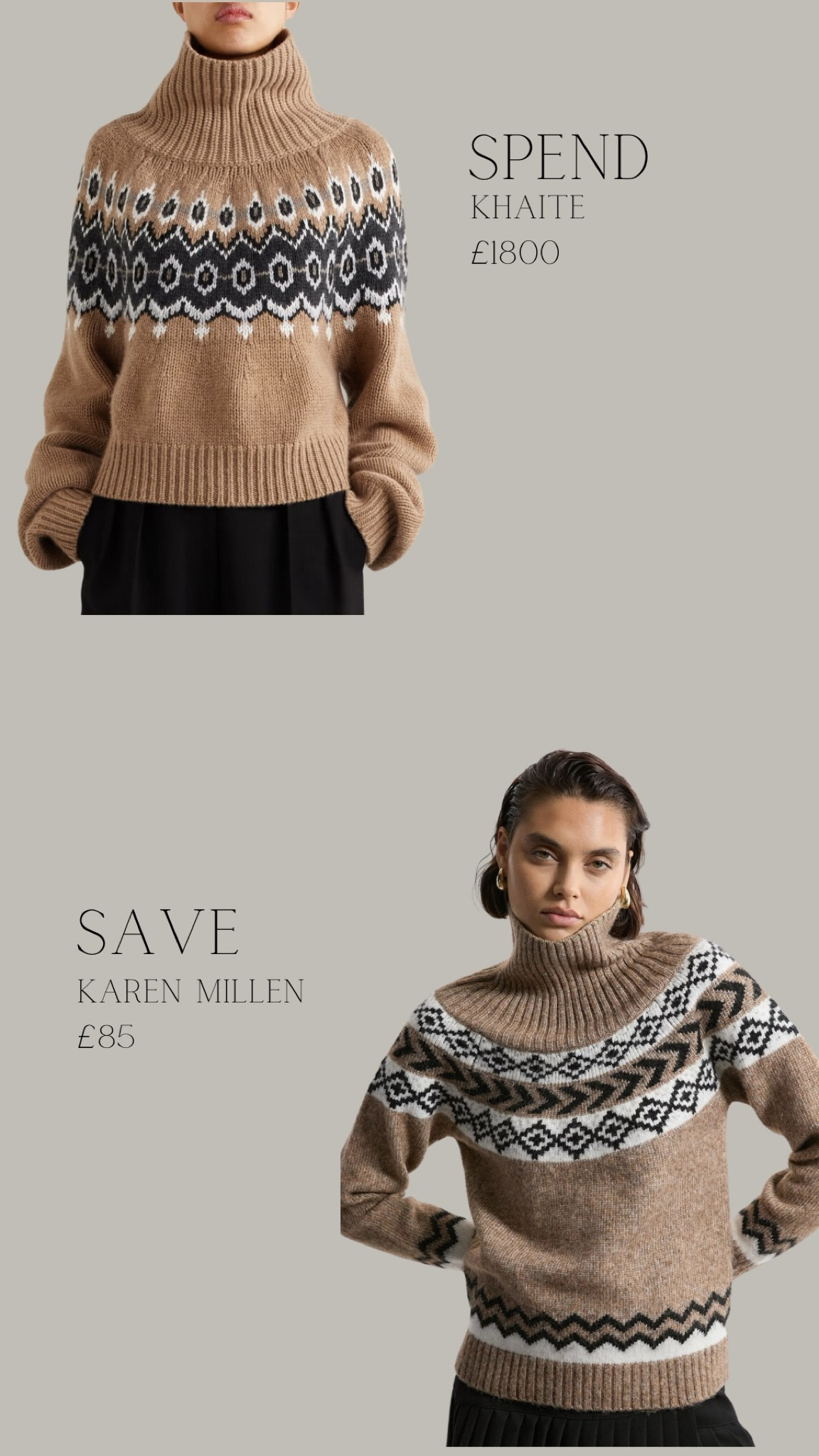 Fairisle jumper, Khaite or Karen Millen have brought out an incredible dupe!! 
EMILY15 for 15% off 

#LTKautumn #LTKeurope #LTKuk
