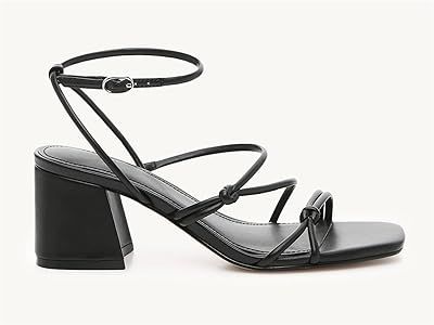 Fttpdeaus Women's Chunky Heel Sandals Strappy Square Open Toe Slingback Comfortable Ankle Strap B... | Amazon (US)