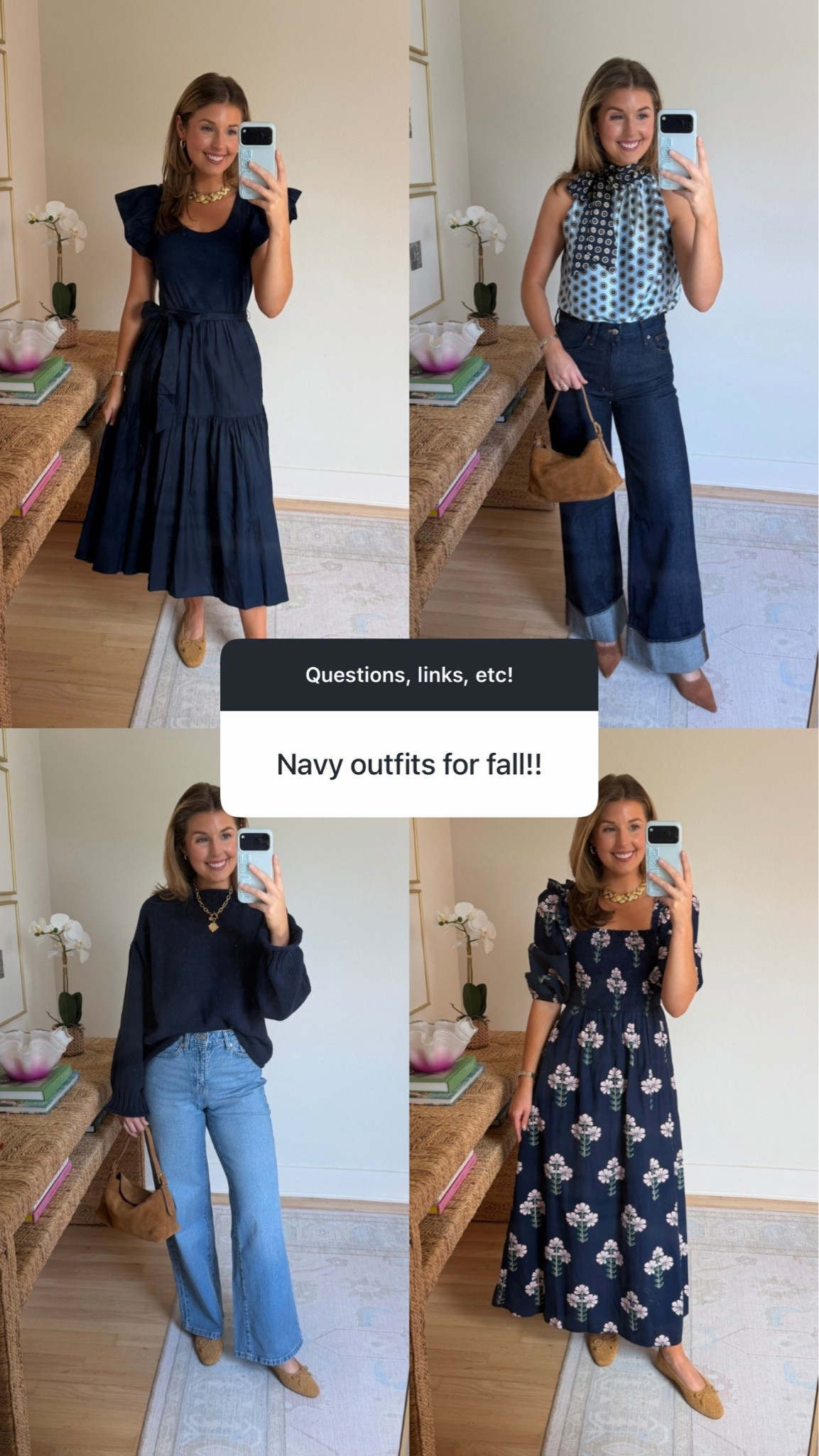 Navy outfits for fall!