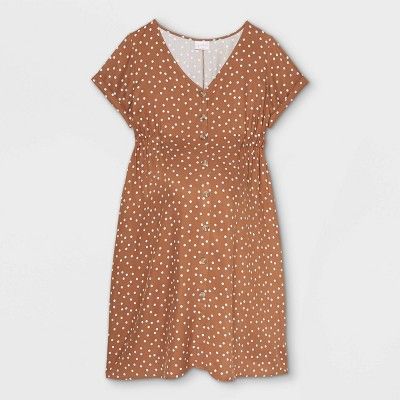 Short Sleeve Button-Down T-Shirt Maternity Dress - Isabel Maternity by Ingrid & Isabel™ | Target