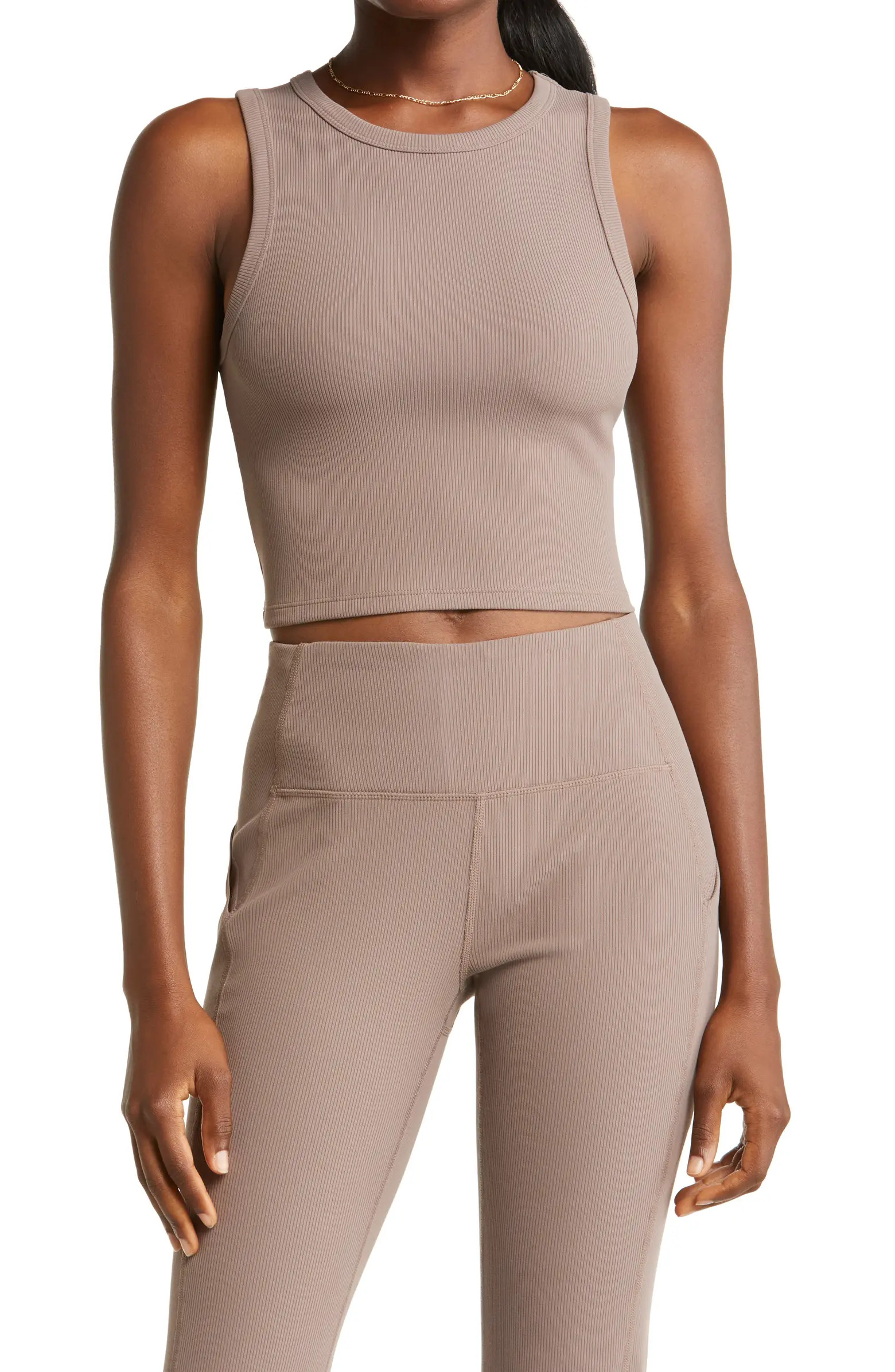 Live In Meet 'N' Greet Ribbed Crop Tank Top | Nordstrom