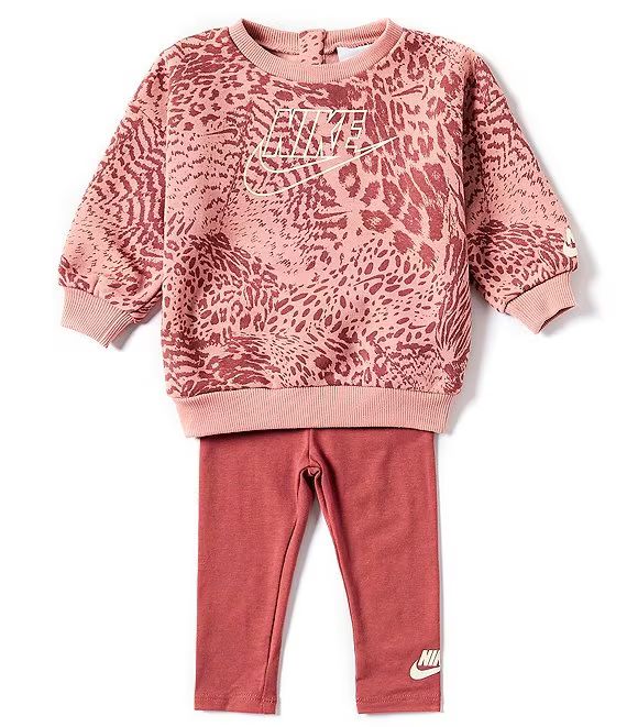 Baby Girls 12-24 Months Long Sleeve Wild Side Sweatshirt & Solid Leggings Set | Dillard's