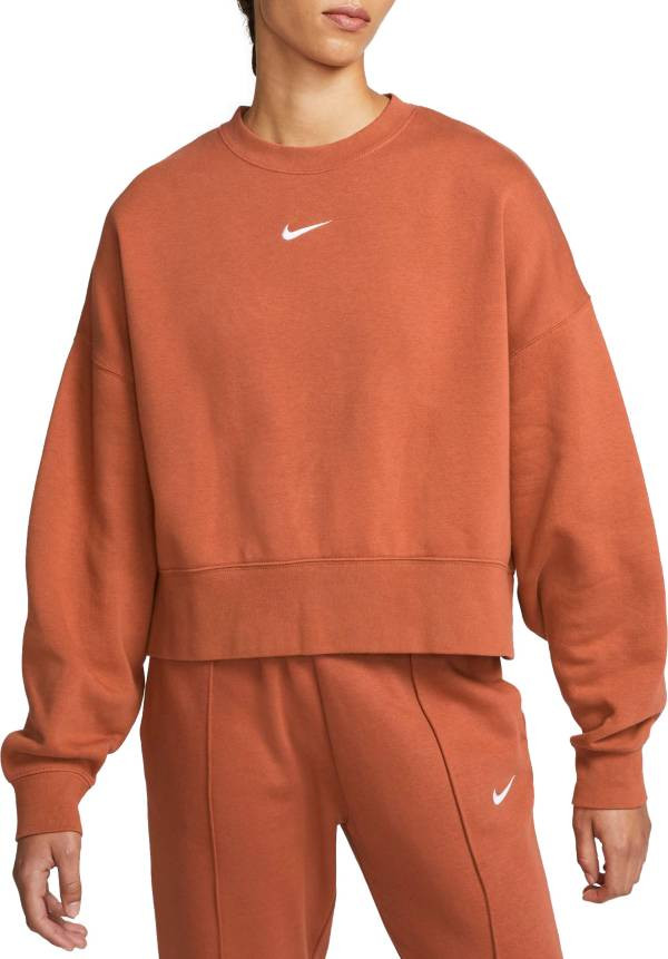 Nike Women's Sportswear Essentials Oversized Fleece Crewneck Sweatshirt | Dick's Sporting Goods | Dick's Sporting Goods