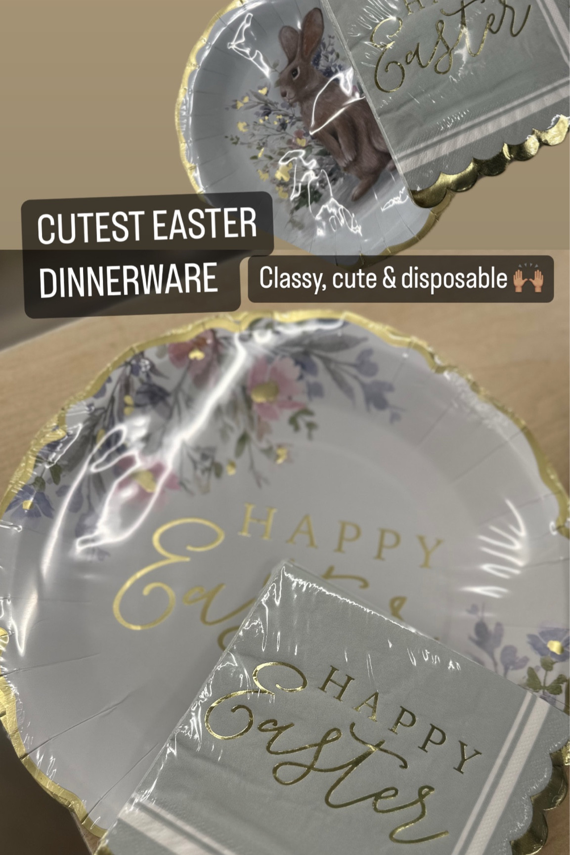 Looking for cute and affordable Easter hosting paper goods/dinnerware!? I got you! Adorable set at Walmart! Love the gold and scalloped edges 🙌🏽

#LTKfindsunder50 #LTKhome #LTKfamily