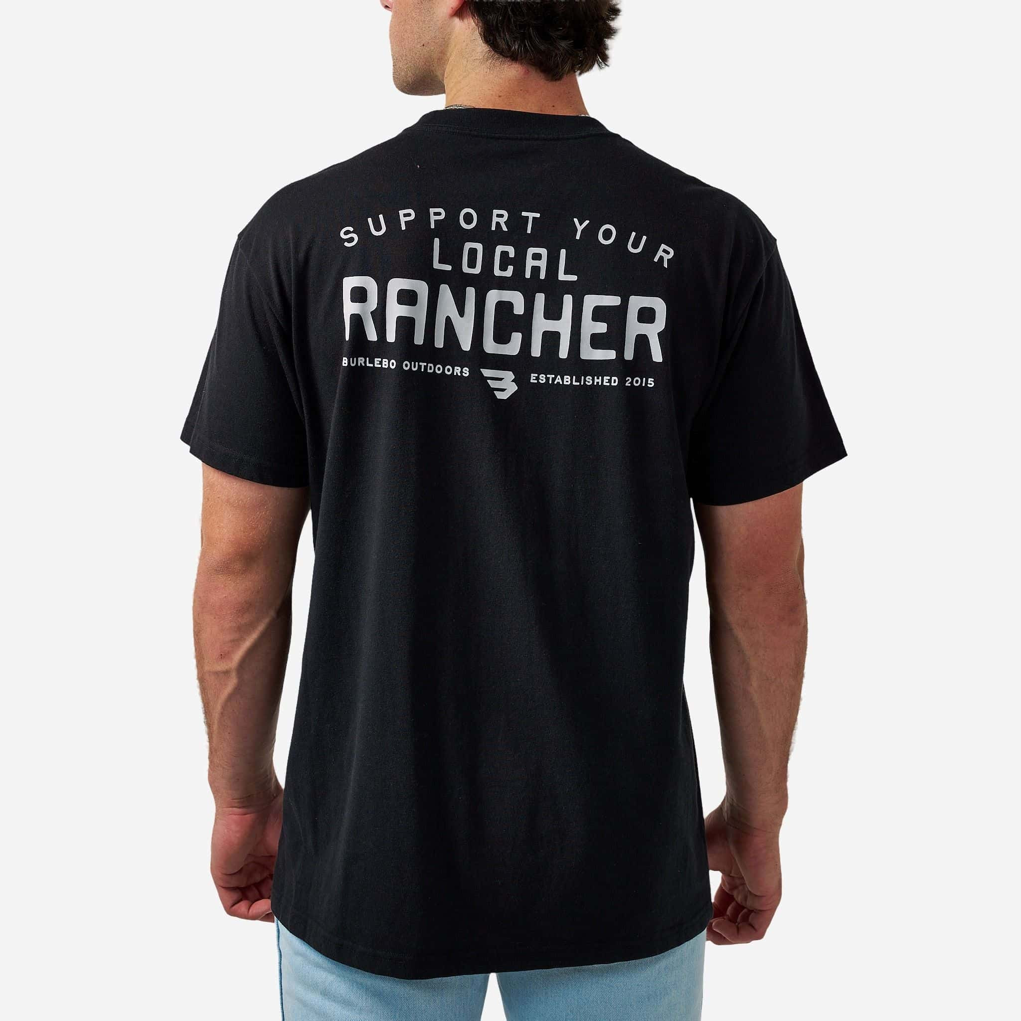 Short Sleeve Tee - Local Rancher - Black | BURLEBO
