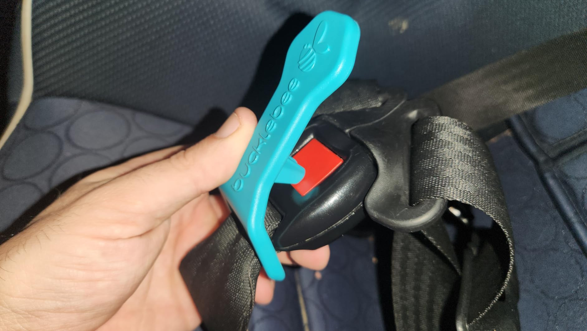Bucklebee Easy Car Seat Buckle Release Aid for Children Unbuckle Car Seat Release Tool - Button Pusher - Opener for Nails (1 Pack Gray) | Amazon (US)