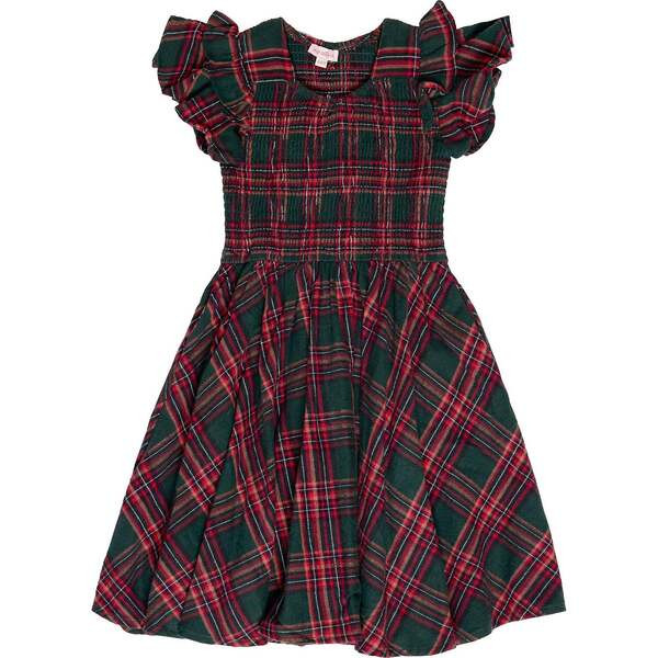 Mini Hattie Dress in Evergreen Plaid | Maisonette