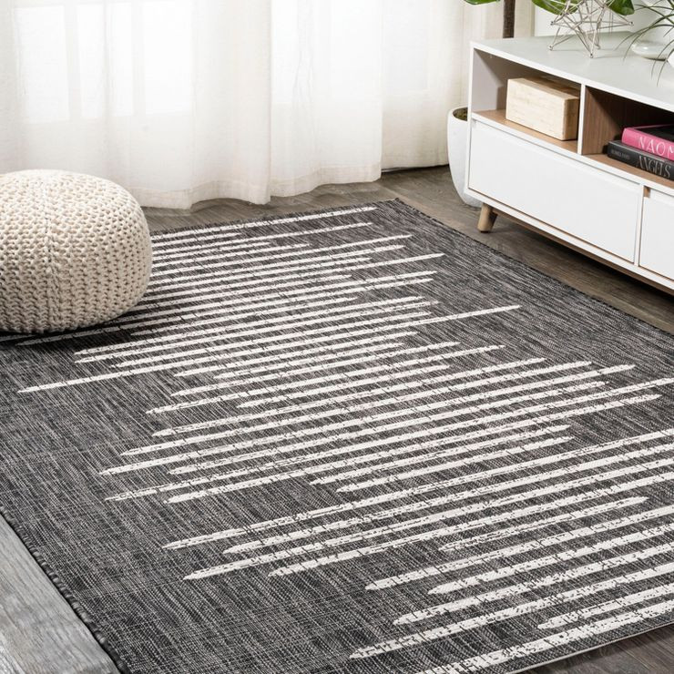 Zolak Berber Stripe Geometric Indoor/Outdoor Area Rug  - JONATHAN Y | Target