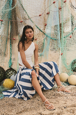 Lowen Striped Midi Skirt | Free People (Global - UK&FR Excluded)