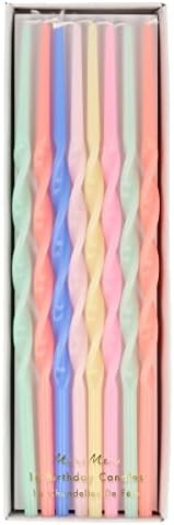 Meri Meri Twisted Long Birthday Candles for Cake (Pack of 16) | Amazon (US)