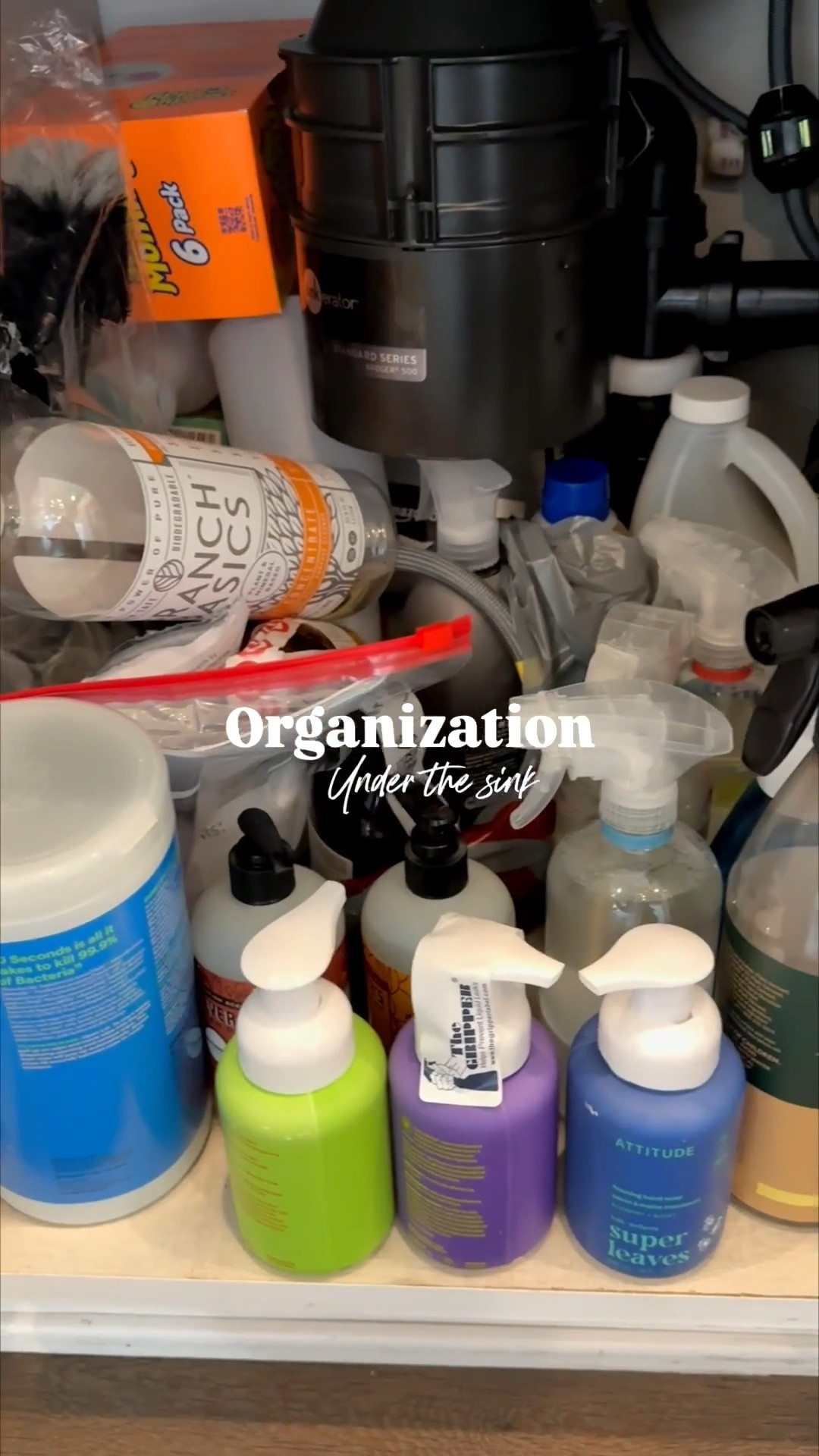Organization for under the kitchen sink 🫧🧽 This one was much needed and long overdue! I ordered this little rack for under the sink and it made such a difference 👍🏼 

Amazon, under the sink organizer, home organization, kitchen organization, organized home, new year organizing, cleaning products, non toxic cleaning products, Branch Basics, Force of Nature, Scrub Mommy, Attitude kids hand soap

#LTKFindsUnder50 #LTKHome #LTKvlog