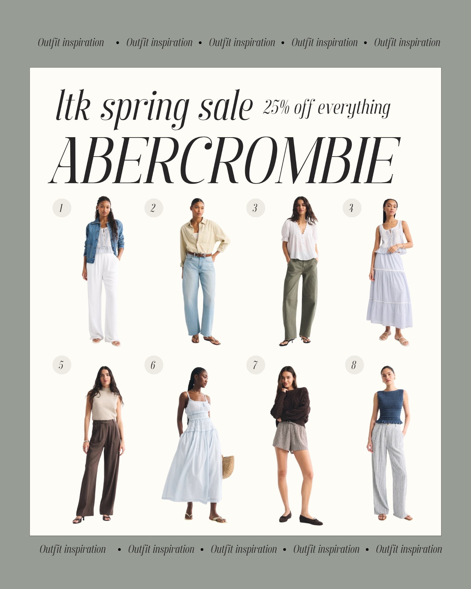 The LTK spring sale is here! Save 25% off everything at Abercrombie & Fitch now through 3/15! The perfect time to save on swim, Easter dresses, staple denim, transitional styles, and more. Be sure to copy the code and apply at checkout! 

#LTKSaleAlert #LTKSpringSale
