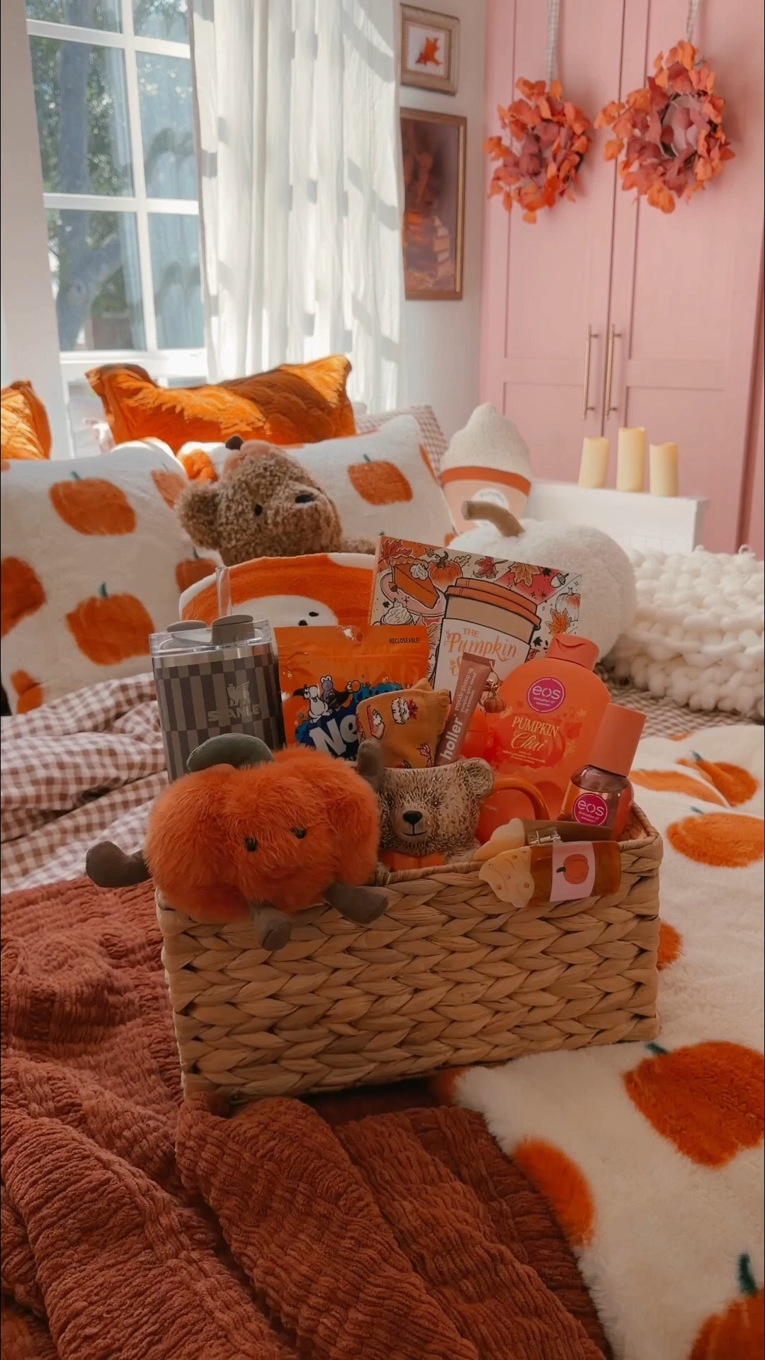 The exact pumpkin plushie sold out, but I linked a similar one!