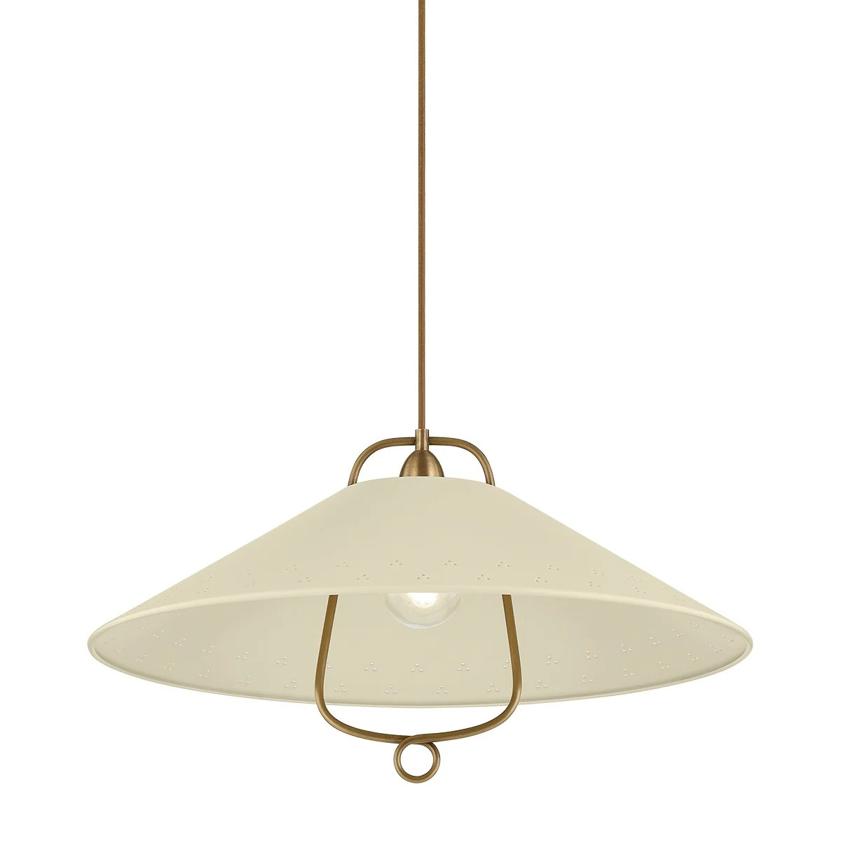 Pawley One Light Pendant Historic Bronze/Soft Sand | Lighting Design