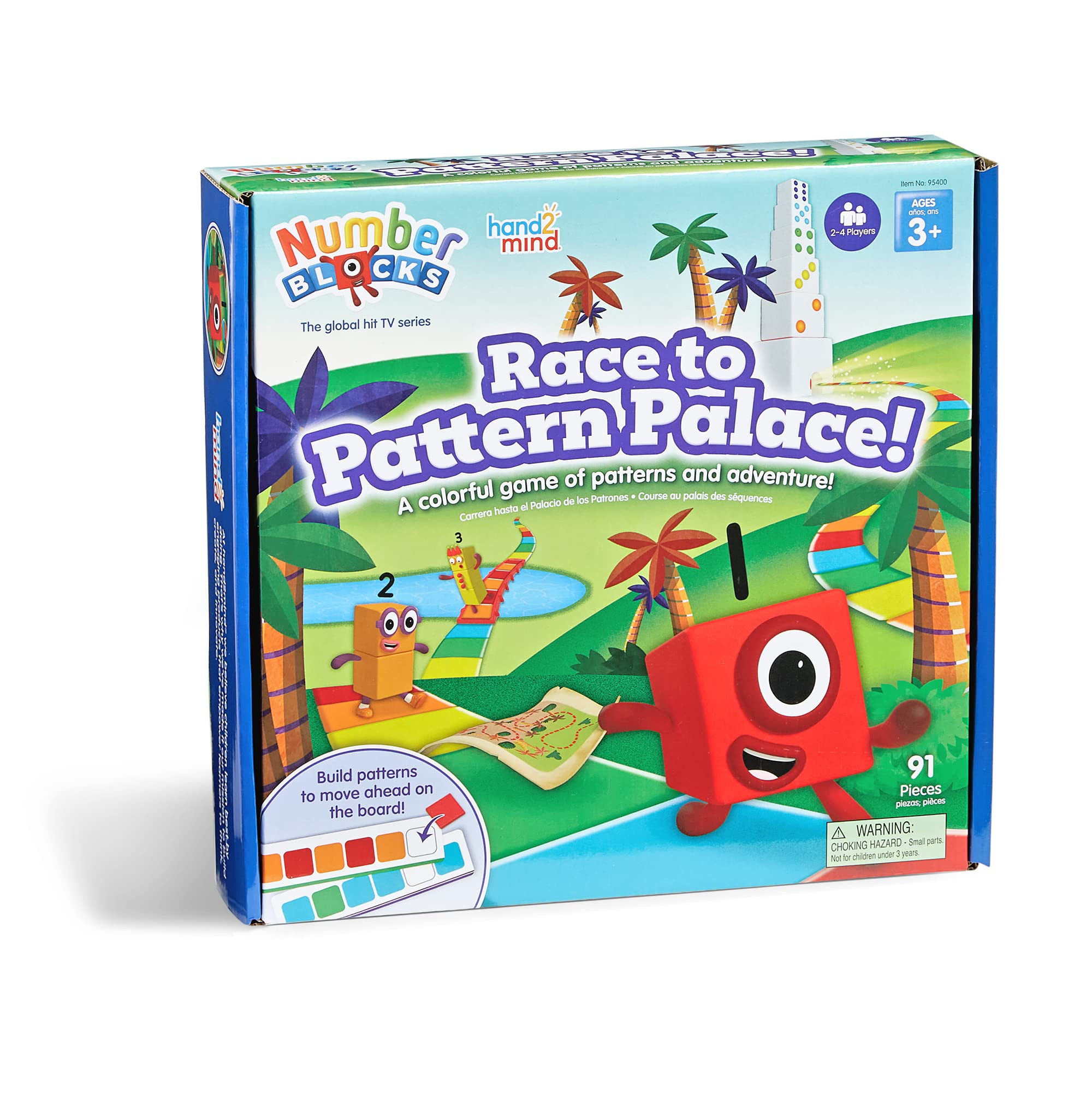 hand2mind Numberblocks Race to Pattern Palace! Board Game, Educational Board Games, Numbers for T... | Amazon (US)