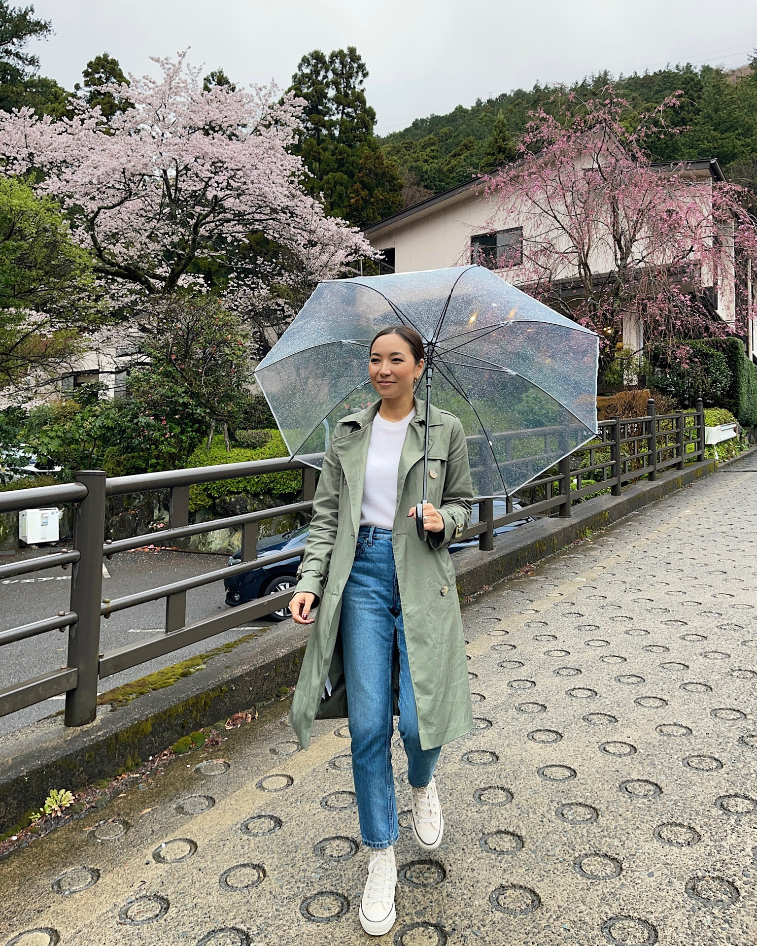 Spring outfit / Japan travel outfit 

Green trench coat xs Mango
Jeans sized down one, shortest inseam Everlane 

#LTKSeasonal #LTKtravel #LTKunder100