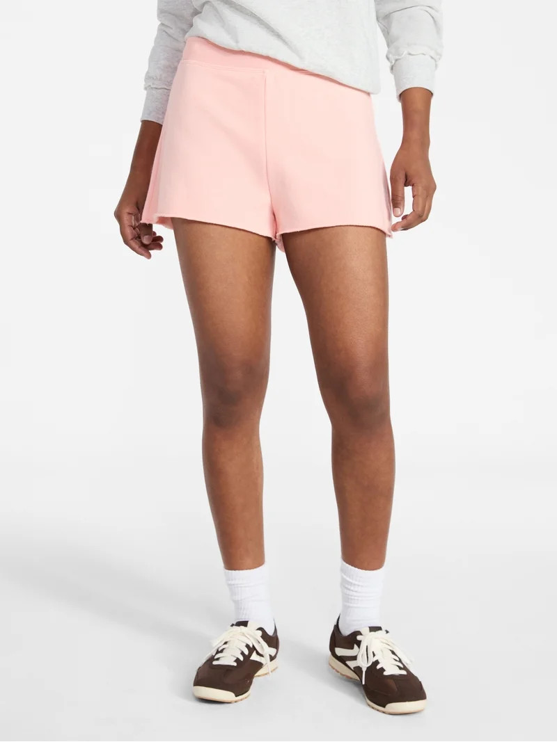 No Boundaries French Terry Pull On Shorts, 2" Inseam, Women's XXS-XXLNB TERRY RIBBED WB SNB TERRY... | Walmart (US)