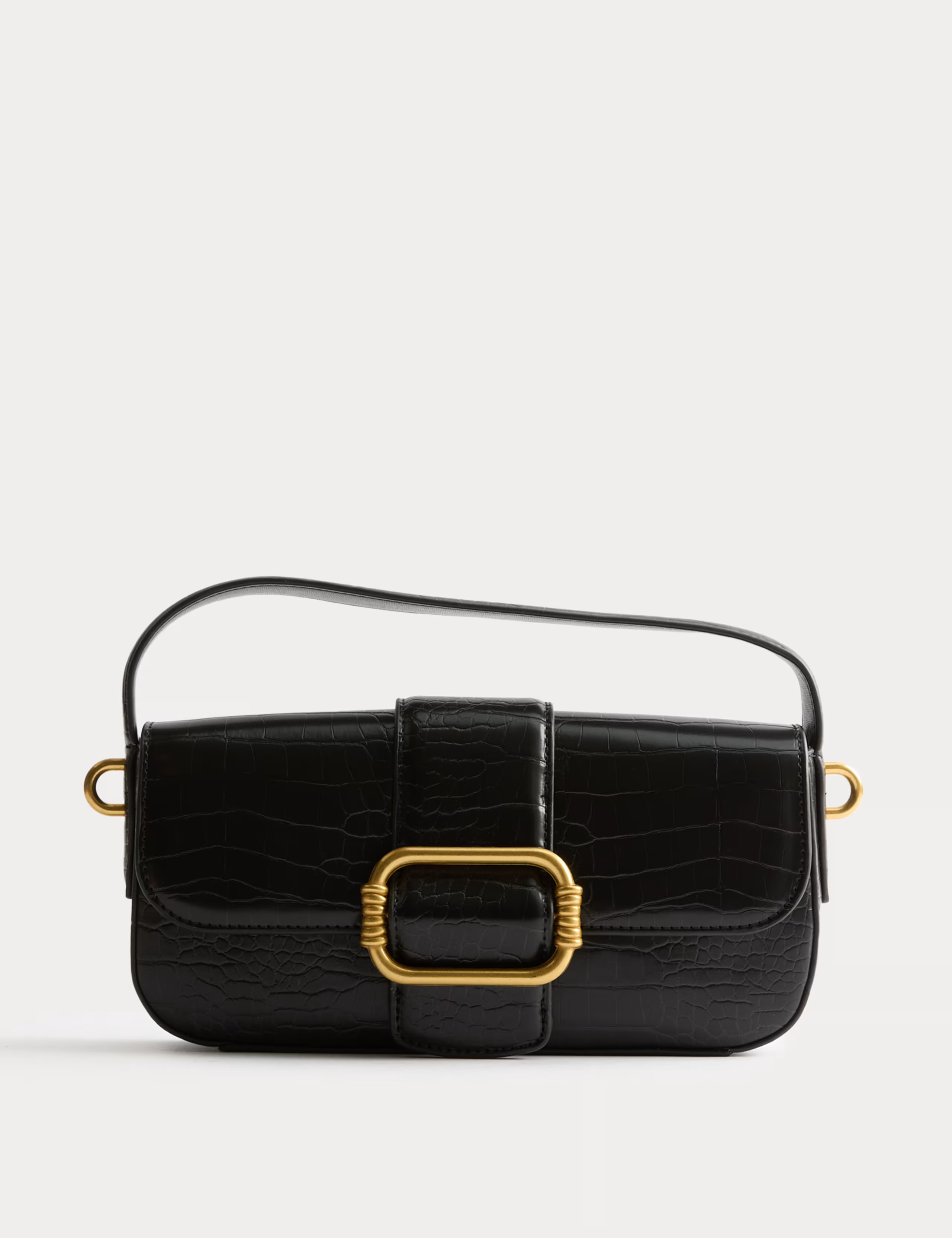 Faux Leather Croc Effect Baguette Bag | Marks & Spencer (UK)