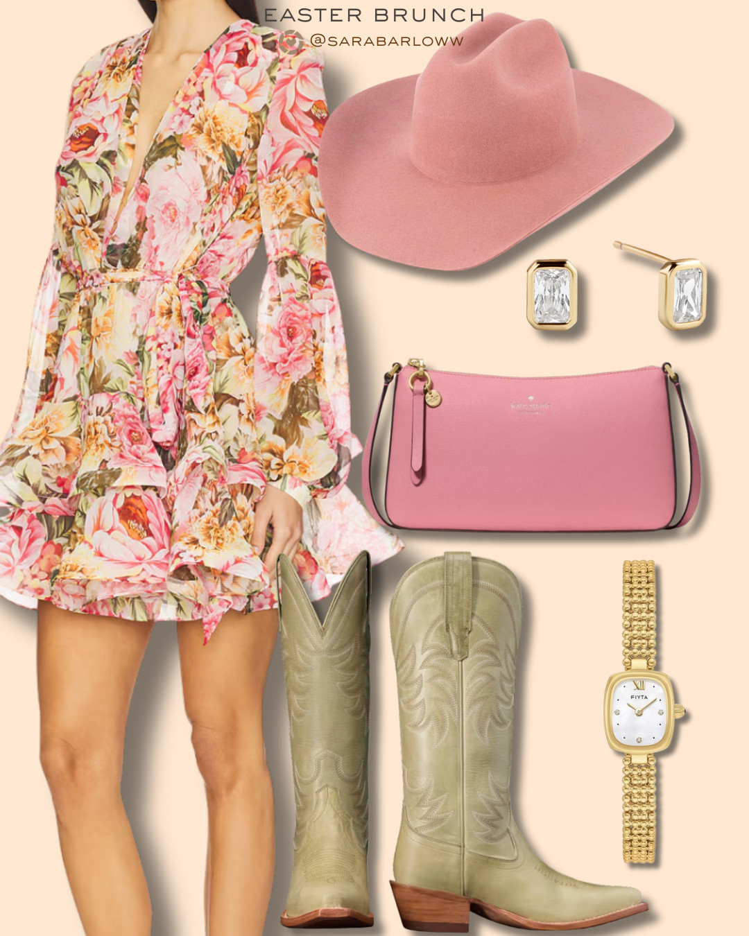 Can you believe that Easter is just around the corner? Pairing your favorite bright florals with the new sage green Annie boots from Tecovas is perfect!  

 #LTKootd #LTKSeasonal #LTKFindsUnder100