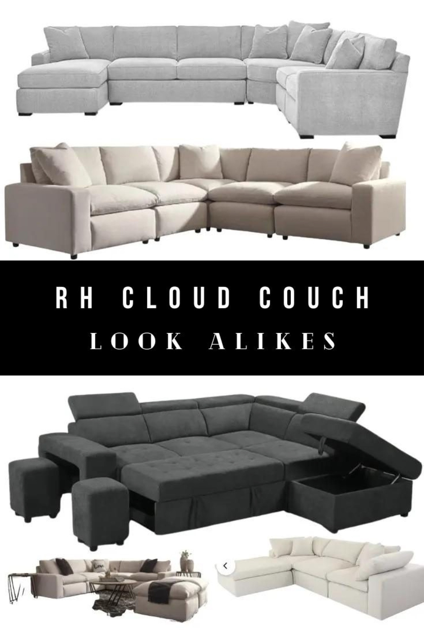 Obsessed with the Cloud Couch but not the price tag? These **RH Cloud Couch look-alikes** give you the same dreamy comfort and style without the splurge. Perfect for creating that cozy, luxe vibe at home! 🛋️✨

#CloudCouchLookAlike #RHCloudCouch #CozyLiving #AffordableFurniture #HomeDecor #LivingRoomGoals #CouchInspo #InteriorDesign #ComfortAndStyle #HomeMakeover #LookForLess

Feel free to adjust as needed!

#LTKHome #LTKFamily #LTKSaleAlert