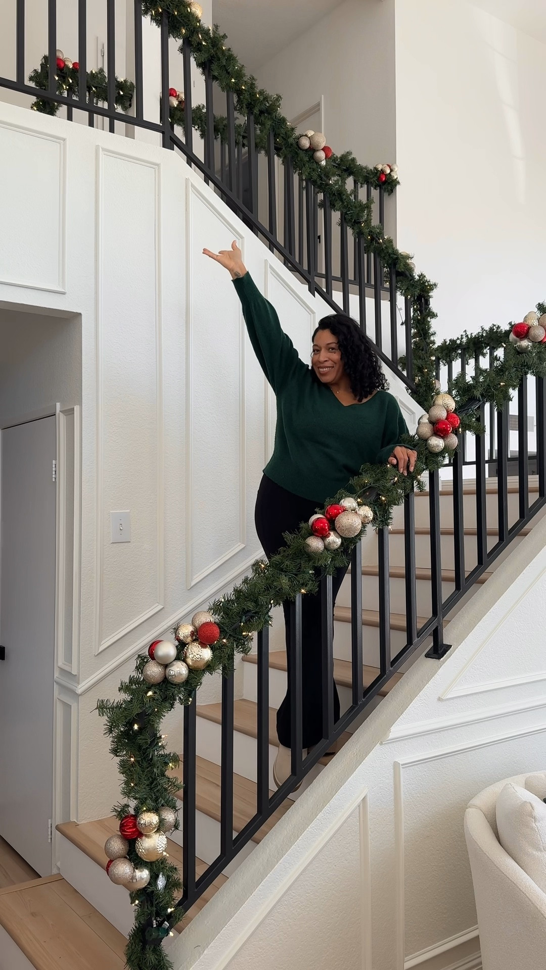 DIY stair garland decor
#christmasdecor #christmasdecorating #garland #christmasgarland #christmasdiy #diydecor 

#LTKSeasonal #LTKHome #LTKHoliday