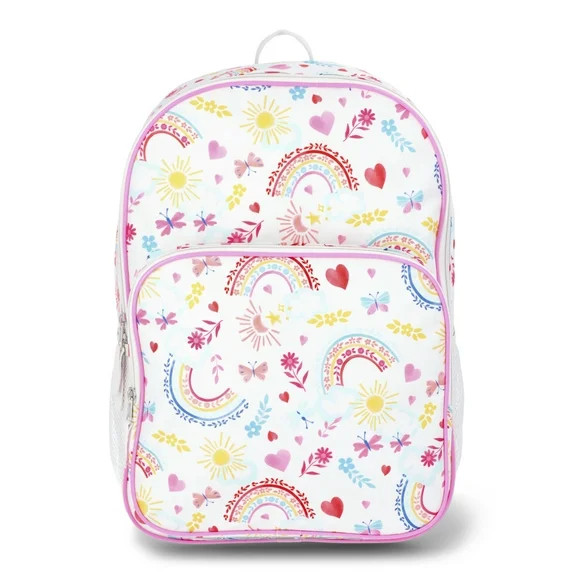 Wonder Nation Girls' 16" Sunny Day Backpack, Lavender | Walmart (US)