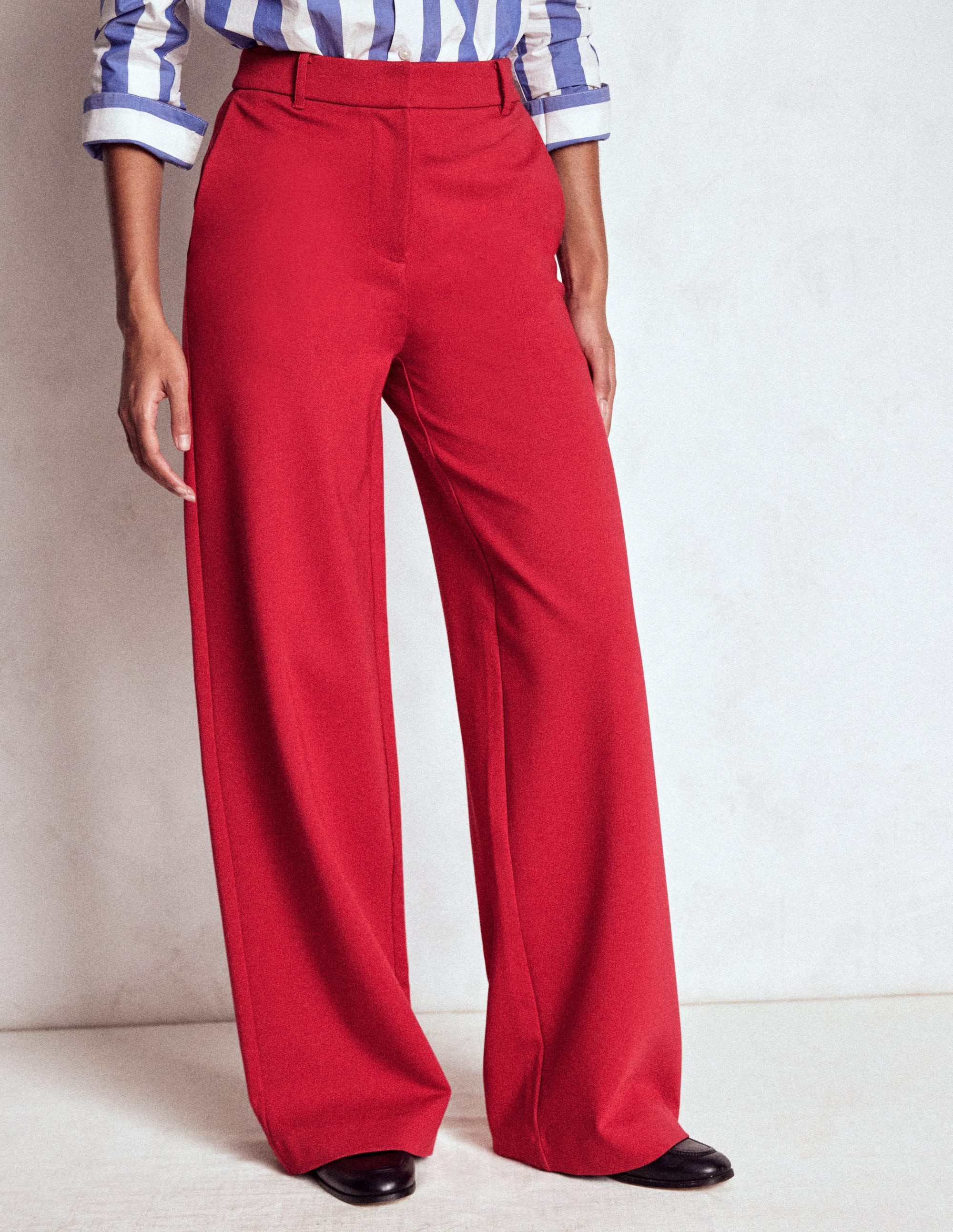 Belgravia Ponte Pants-Carmine Red | Boden (US)