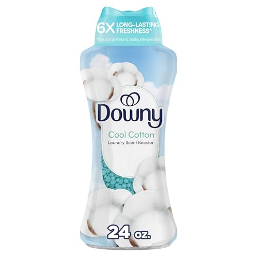 Downy Cool Cotton In-Wash Laundry Scent Booster Beads, 24 oz, laundry scent beads, Long-lasting Freshness | Amazon (US)