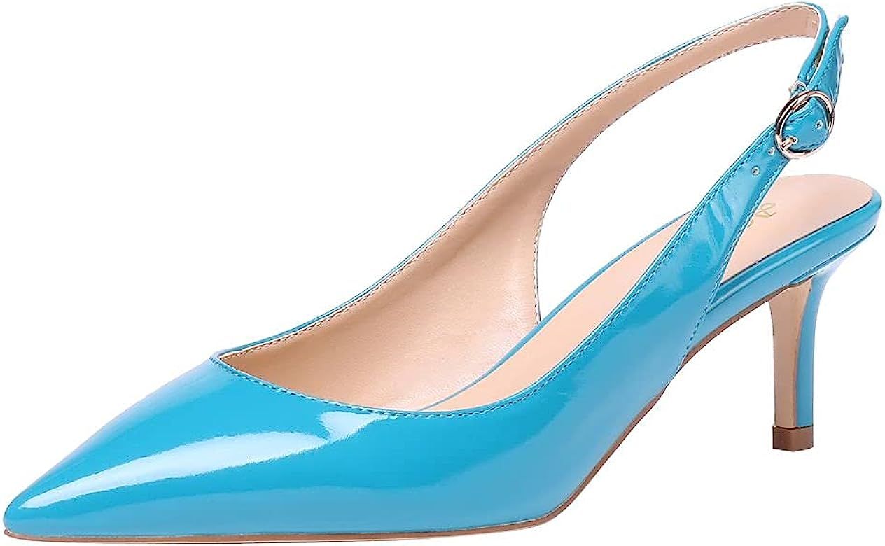 AOOAR Damen Kitten-Heel Elegante Pumps Schuhe | Amazon (DE)