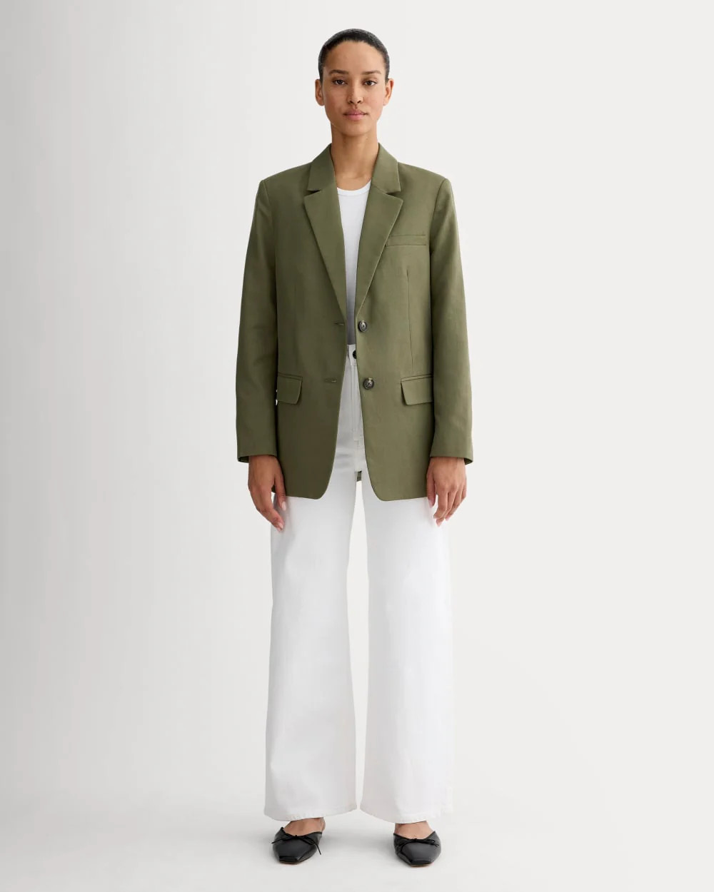 The Oversized Blazer in Buttersmooth | Kalamata | Everlane