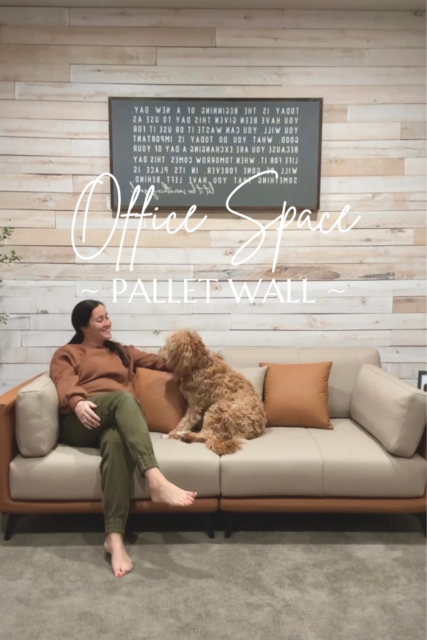 Simple Wood Pallets from Home Depot transformed this room! #homedepot #homeprojects 

#LTKHome