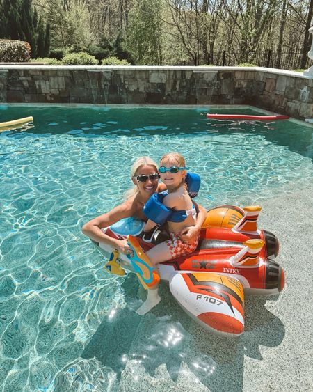 Water gun plane ride on pool float for kids / summer pool toys for kids / kids goggles / toddler puddle jumper 

#LTKkids #LTKswim #LTKfindsunder50