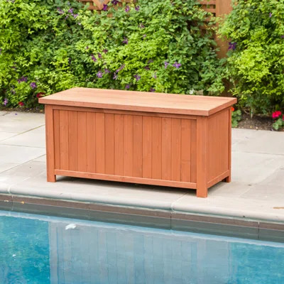 67 Gallon Solid Wood Deck Box | Wayfair North America