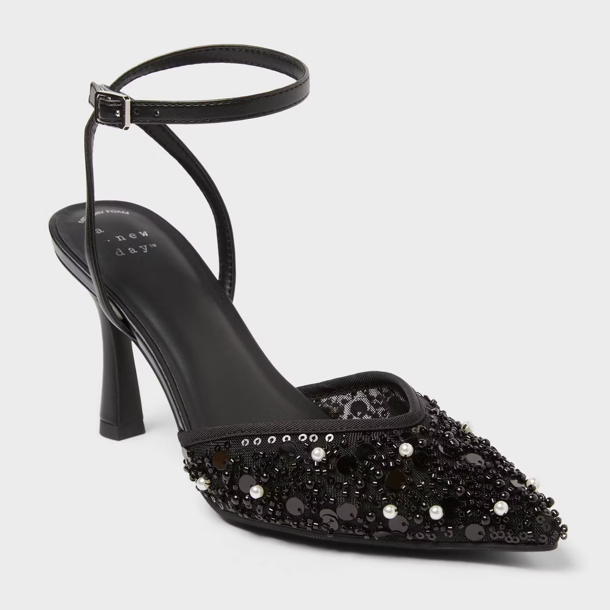 Women’s Ruth Heels with Memory Foam Insole - A New Day™ Black | Target