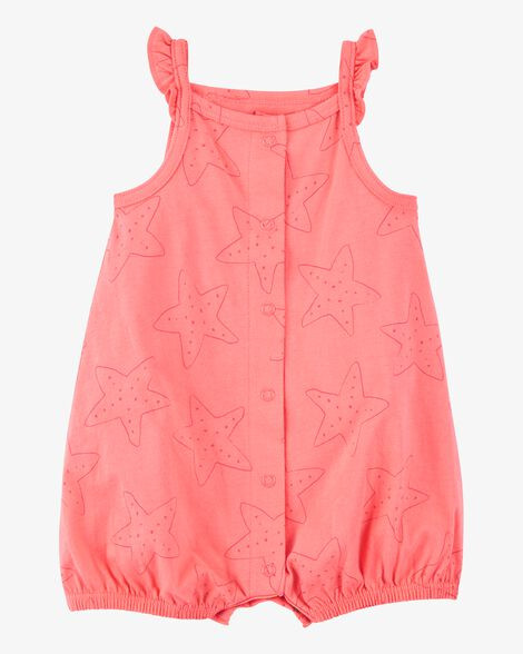 Baby Starfish Snap-Up Cotton Romper | Carter's Inc