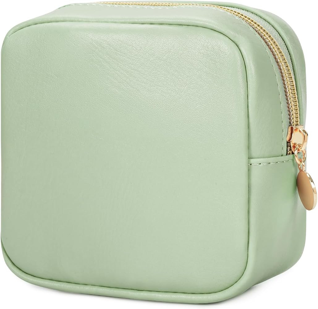 Wandering Nature Small Makeup Bag for Purse Mini Make up Pouch Cute Cosmetic Pouch for Women with... | Amazon (US)