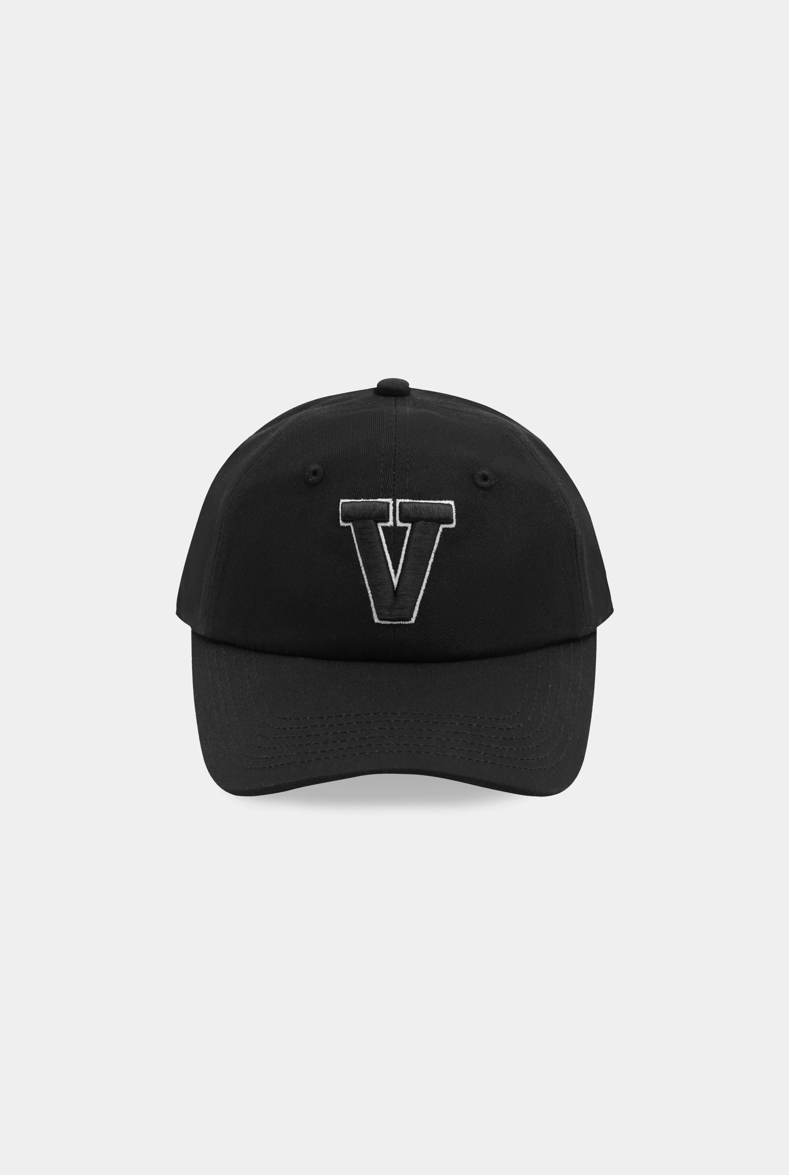 Unisex Venroy Varsity Cotton Logo Cap in Black | Venroy | Venroy AU
